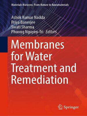 cover image of Membranes for Water Treatment and Remediation